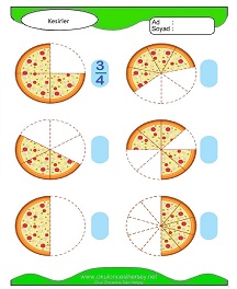 Kesirler Çalışma Sayfaları